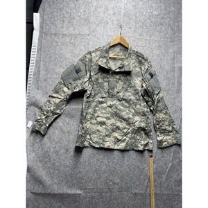 US Army Camouflage‎ Combat Uniform Zip Up Shirt Medium Regular - Digital Camo
